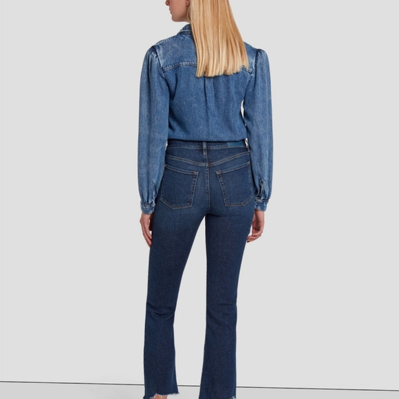 Seven 7 For All Mankind  Luxe Vintage. High Waist slim Kick Deep Soul size 25 - Picture 7 of 9